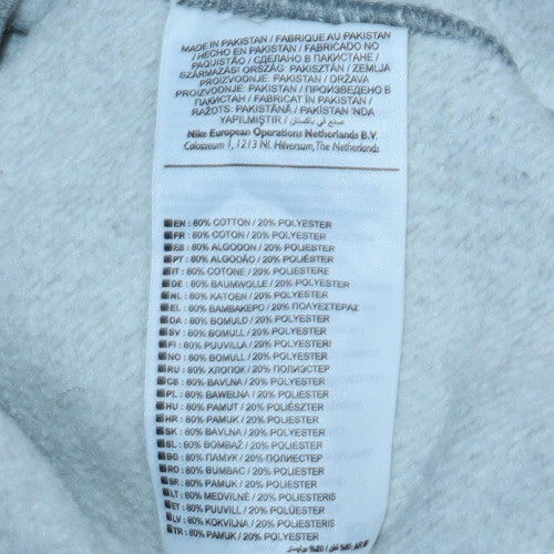 Nike Men's Grey Crew Neck Pullover Sweatshirt Size S