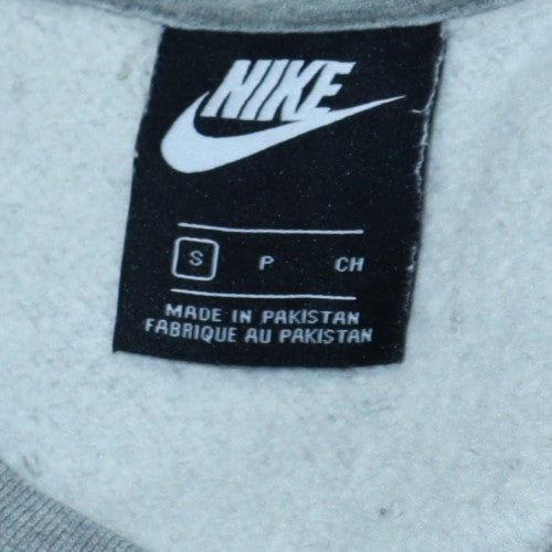 Nike Men's Grey Crew Neck Pullover Sweatshirt Size S