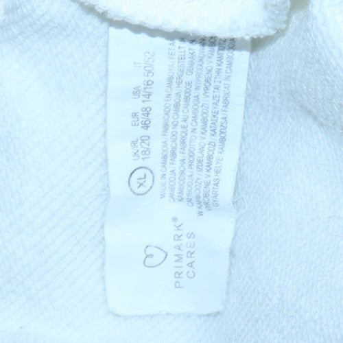 NBA Los Angeles Lakers White Sweatshirt Women XL Pullover Classic Sportswear