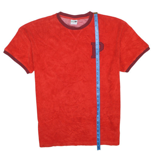 Puma Men Red Crew Neck Short Sleeve College Style T-Shirt L