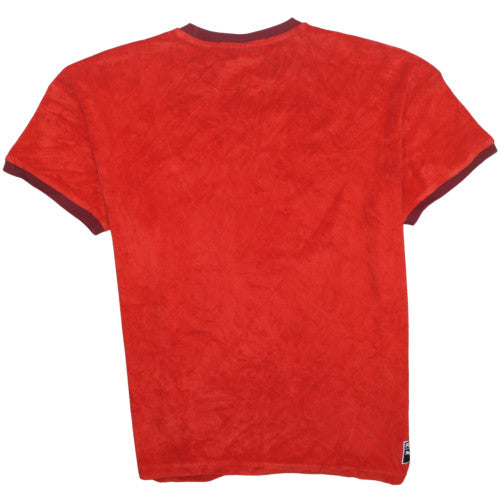 Puma Men Red Crew Neck Short Sleeve College Style T-Shirt L
