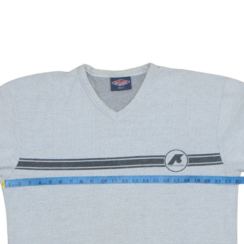 Lee Cooper Men's Grey V-Neck Knit Pullover Sweatshirt L