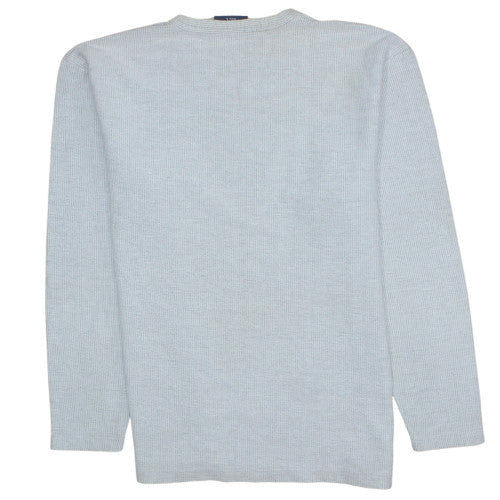 Lee Cooper Men's Grey V-Neck Knit Pullover Sweatshirt L