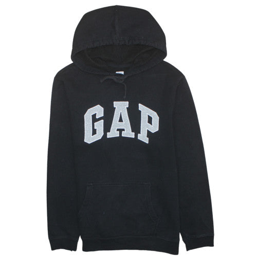 GAP Womens Black Pullover Hoodie Large Cotton Blend Casual