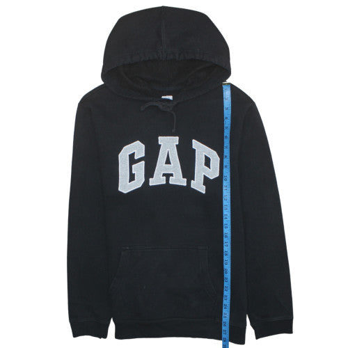 GAP Womens Black Pullover Hoodie Large Cotton Blend Casual