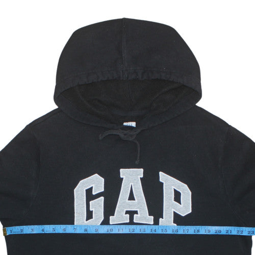 GAP Womens Black Pullover Hoodie Large Cotton Blend Casual