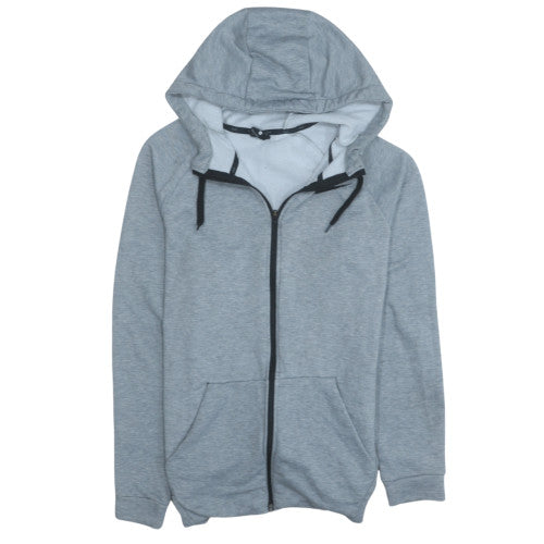 Nike Mens Grey Full Zip Hoodie Dri-FIT Sports Fleece Size S