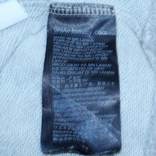 Tommy Hilfiger Men's Grey Logo Tape Pullover Sweatshirt Size S