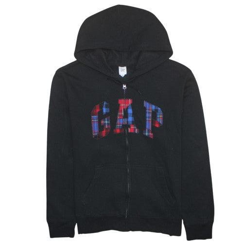 GAP Womens Black Full Zip Hoodie XL Cotton Blend Casual Sweatshirt