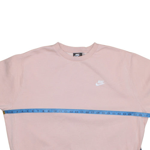 Nike Womens Pink Pullover Sweatshirt XL Cotton Blend Crew Neck