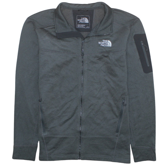 The North Face Men's Grey L Full Zip Polartec Fleece Active Jacket