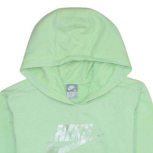 Nike Girls Mint Green XL Pullover Hoodie Sweatshirt Cotton Blend