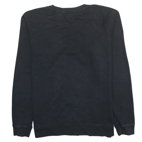 Levi's Men's Black Crew Neck Fleece Sweatshirt M Regular Fit
