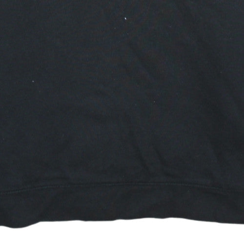 Levi's Men's Black Crew Neck Fleece Sweatshirt M Regular Fit