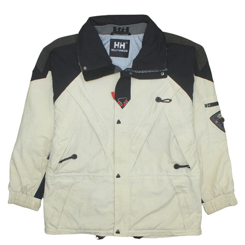 Helly Hansen Men's Beige Winter Parka Jacket Size S Water Resistant