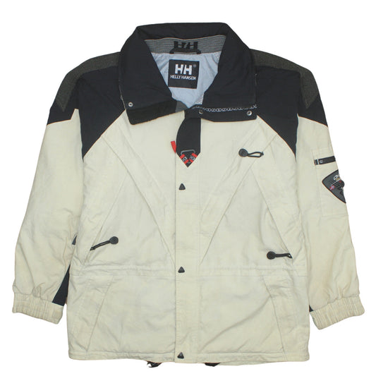 Helly Hansen Men's Beige Winter Parka Jacket Size S Water Resistant