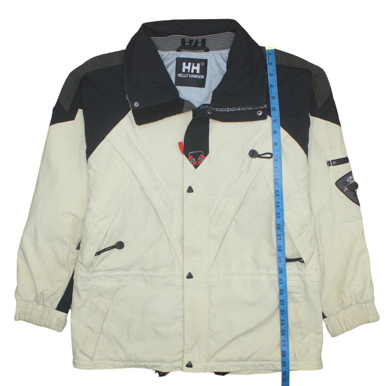 Helly Hansen Men's Beige Winter Parka Jacket Size S Water Resistant