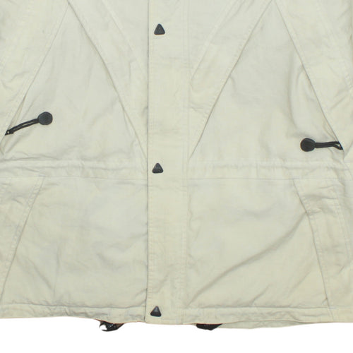Helly Hansen Men's Beige Winter Parka Jacket Size S Water Resistant