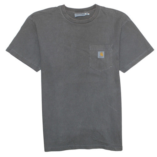 Carhartt Work in Progress Men's Grey Cotton Pocket T-Shirt Size S