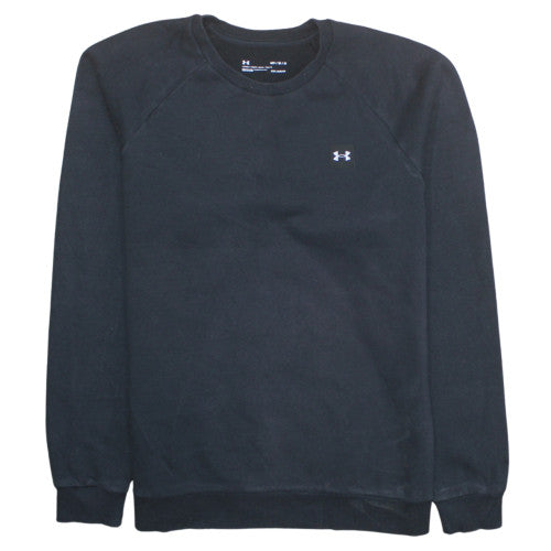 Under Armour Men's Black Medium Crew Neck Pullover Sweatshirt