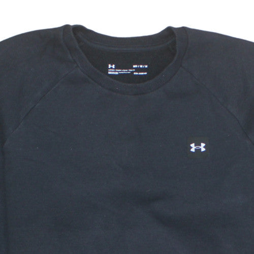 Under Armour Men's Black Medium Crew Neck Pullover Sweatshirt
