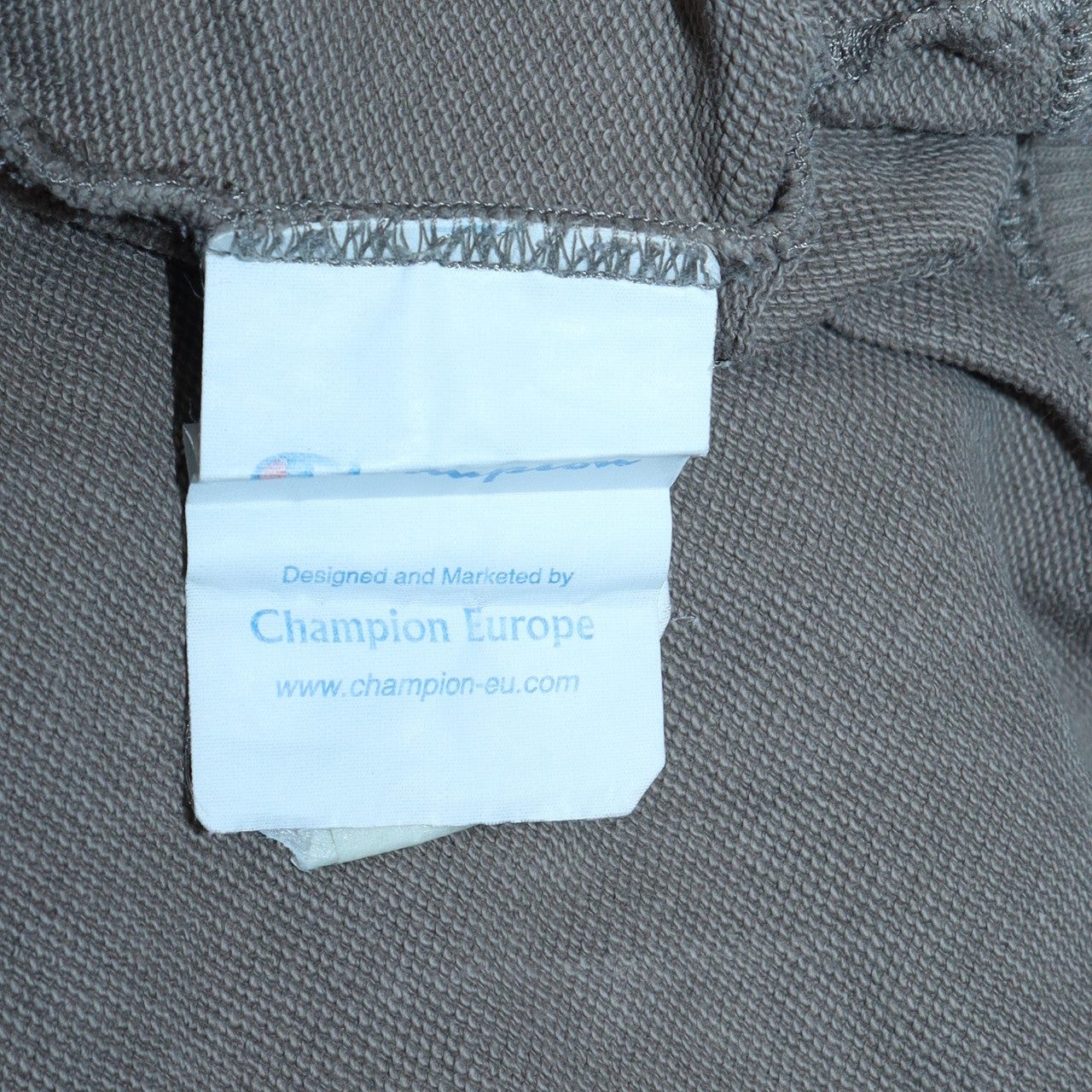 Champion Men's Beige XL Pullover Hoodie Embroidered Logo