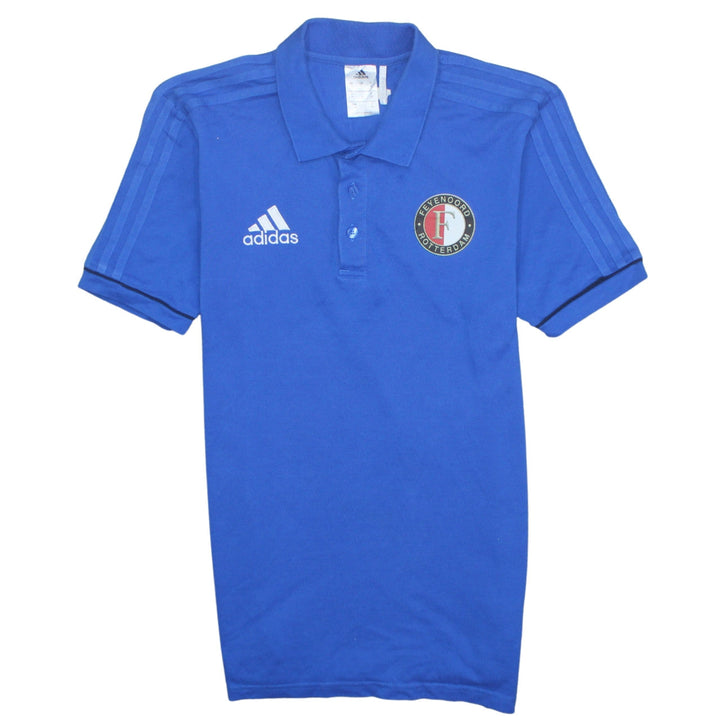 Adidas Men's Blue Feyenoord Rotterdam Polo Shirt Size S