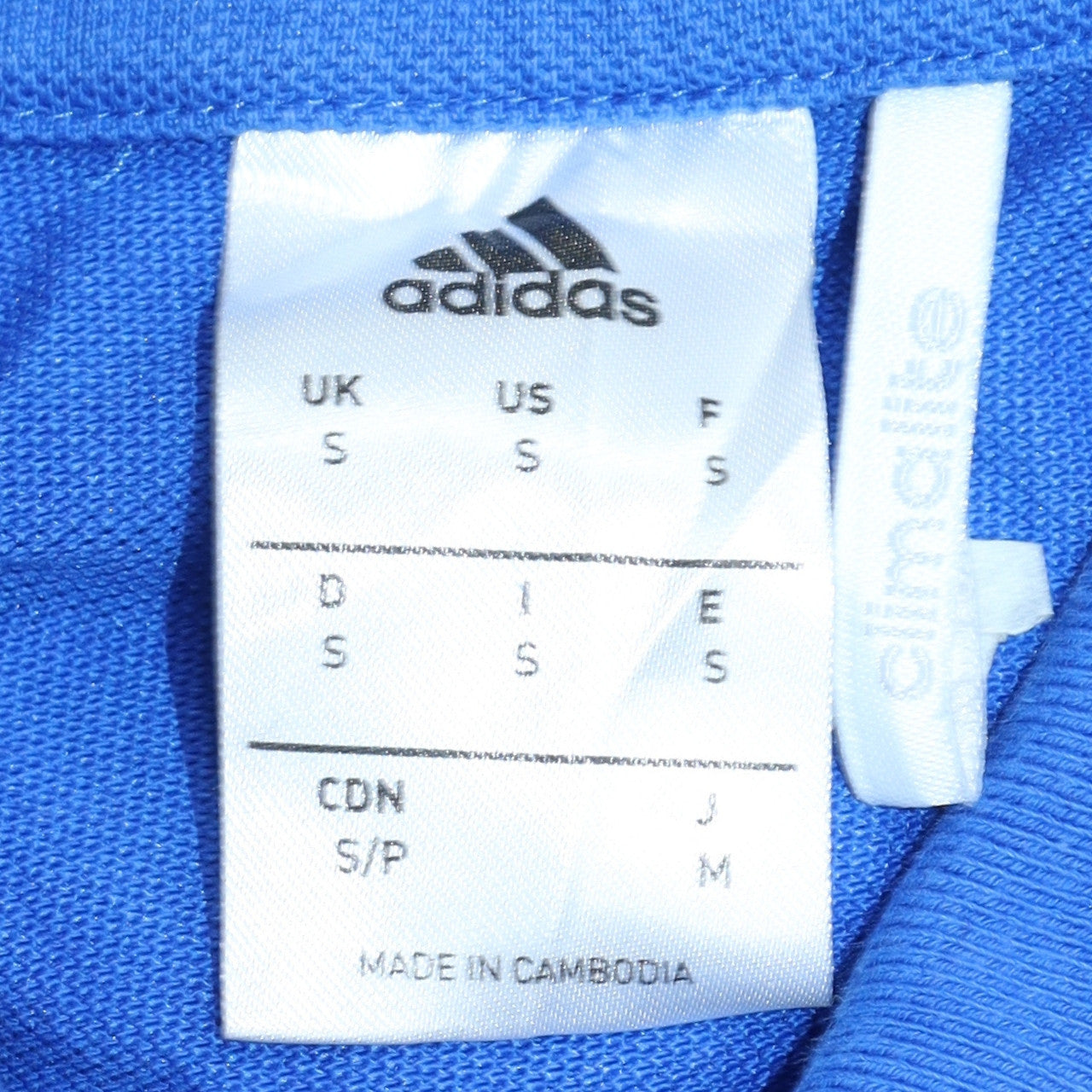 Adidas Men's Blue Feyenoord Rotterdam Polo Shirt Size S