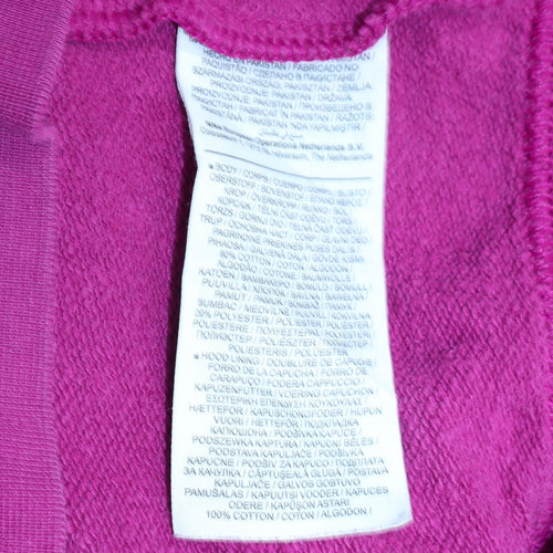 Nike Women’s Pink Full Zip Hoodie Small - Cotton Blend Sportswear