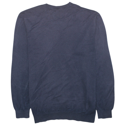 Lacoste Men's Blue V-Neck Cotton Jumper 2XL Classic Fit