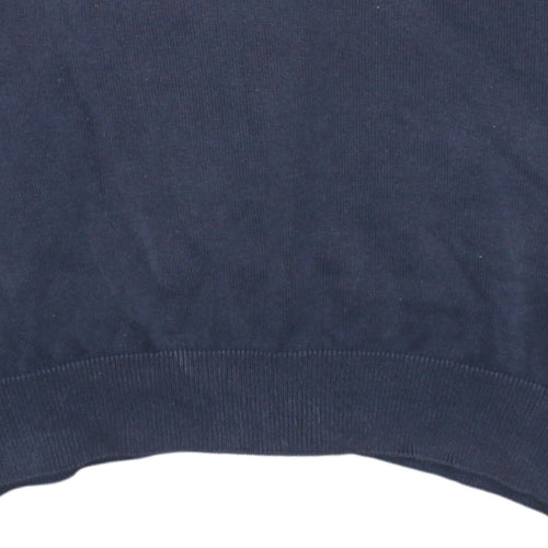 Lacoste Men's Blue V-Neck Cotton Jumper 2XL Classic Fit