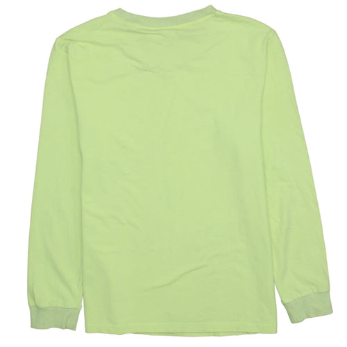Adidas Womens Lime Green Long Sleeve Crew Neck Sweatshirt UK 16