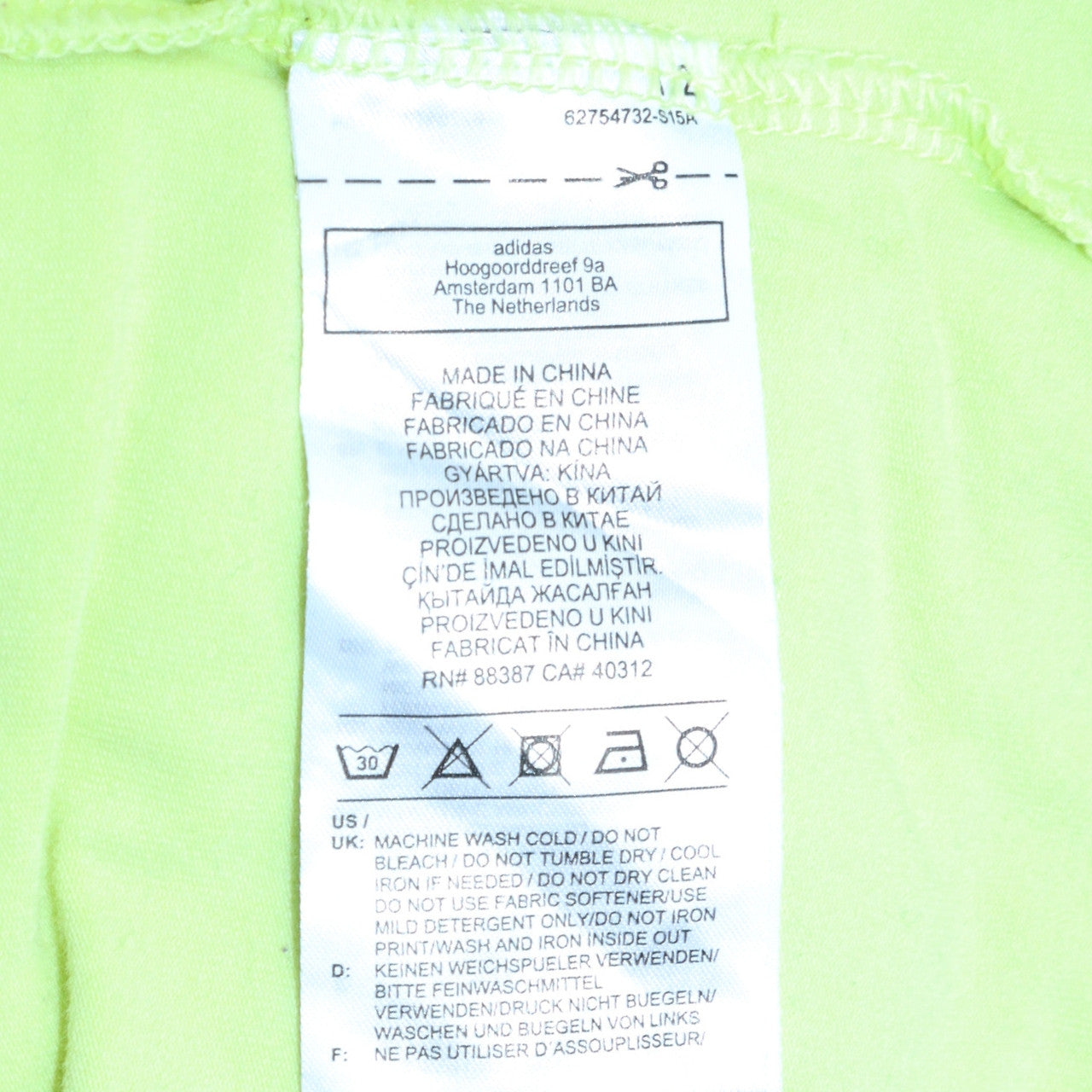 Adidas Womens Lime Green Long Sleeve Crew Neck Sweatshirt UK 16