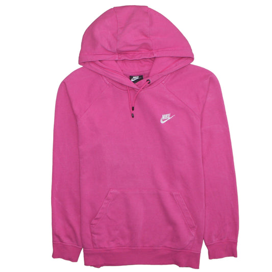 Nike Women’s Pink Pullover Hoodie Large Lined Casual Sportswear