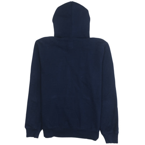 GAP Womens Navy Blue Pullover Hoodie Medium Cotton Blend Logo Classic