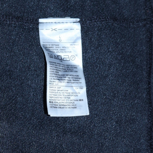 GAP Men’s Blue Full Zip Hoodie Sweatshirt Size L