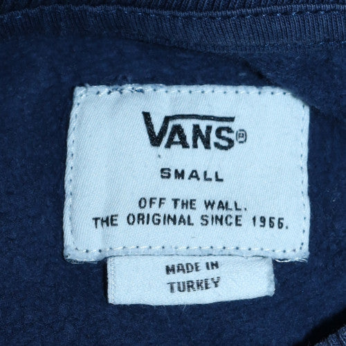 Vans Mens Blue Pullover Sweatshirt Small Crew Neck Classic Logo