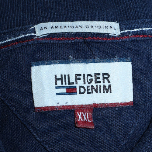 Hilfiger Denim Men's Navy Blue XXL Cotton Polo Shirt