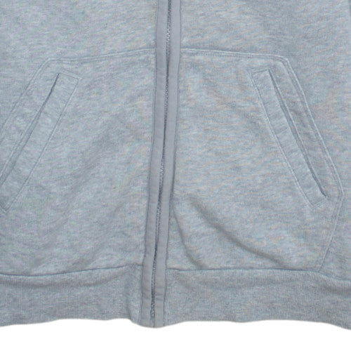 Adidas Womens Grey Full Zip Hooded Sweatshirt Size M Essentials