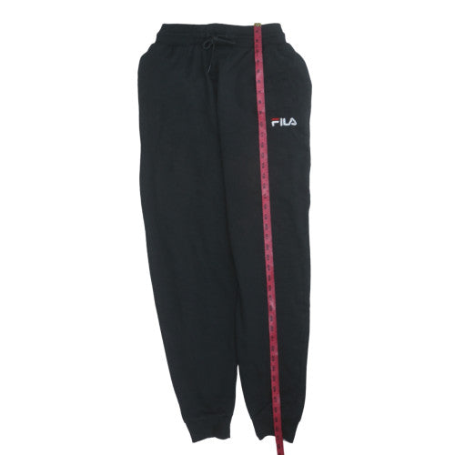 FILA Men's Black Jogger Sweatpants Size S Regular Fit Fleece