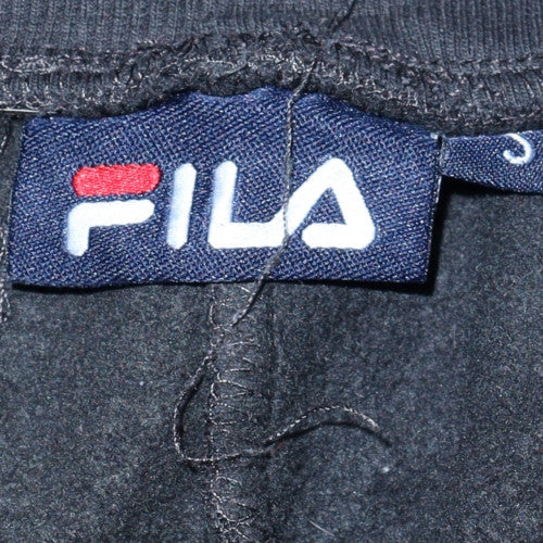 FILA Men's Black Jogger Sweatpants Size S Regular Fit Fleece