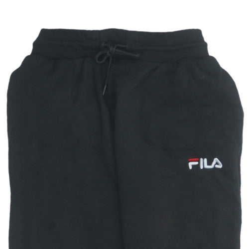 FILA Men's Black Jogger Sweatpants Size S Regular Fit Fleece