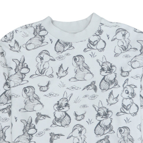 Disney at George Women White Thumper Pullover Sweatshirt Size M