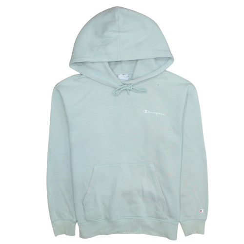 Champion Women’s Light Blue Pullover Hoodie Medium Cotton Blend