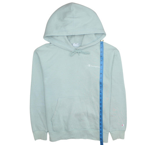 Champion Women’s Light Blue Pullover Hoodie Medium Cotton Blend