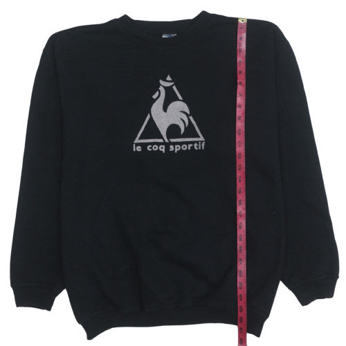 Le Coq Sportif Men's Black Crew Neck Pullover Sweatshirt M