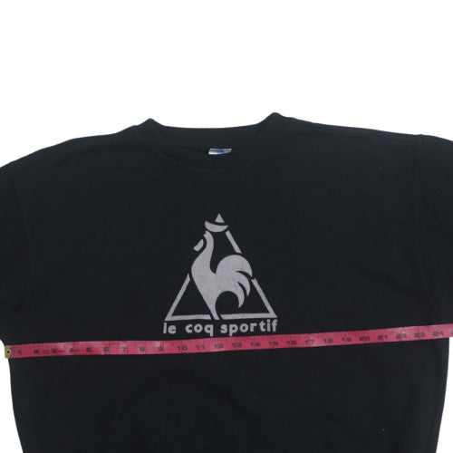 Le Coq Sportif Men's Black Crew Neck Pullover Sweatshirt M