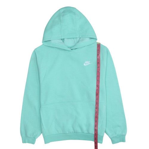 Nike Girls Green Pullover Fleece Hoodie XL 158-170cm Hooded Sweatshirt