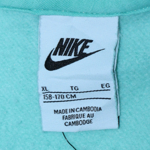 Nike Girls Green Pullover Fleece Hoodie XL 158-170cm Hooded Sweatshirt