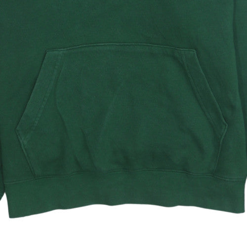 Nike Women Green Pullover Hoodie Medium Cotton Blend Sweatshirt